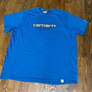 Carhartt Force Relaxed Fit Blue Short Sleeve Tee size 2XL